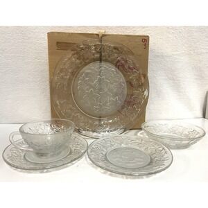 Princess House Fantasia Crystal 5 Piece Crystal Place Setting #510 Replacement